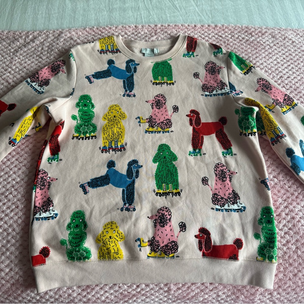 Stella McCartney Kids Cream Sweatshirt with Colorful Print